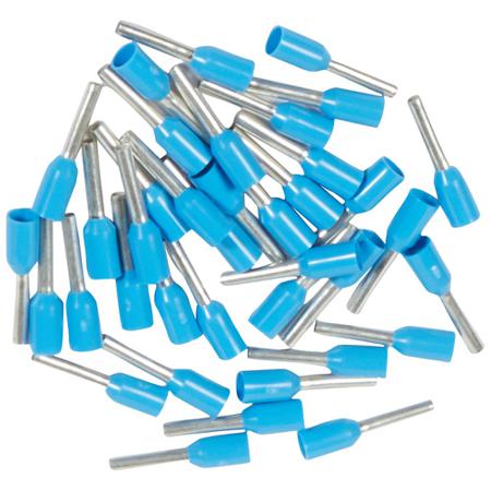 037762 Legrand, 0377 Insulated Ferrule, 8mm Pin Length, 1.5mm Pin Diameter, Blue