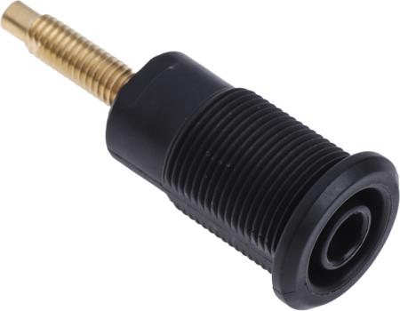 23-3020-21 HCK Black Female Banana Plug - Solder, 1kV