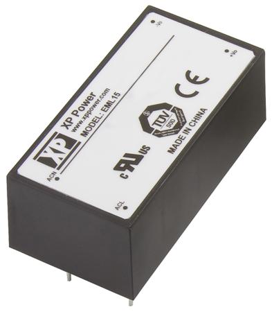 EML15US36-E XP Power Switching Power Supply, , 36V dc, 420mA, 15W, 1 Output, 120 → 370 V dc, 85 → 264 V ac