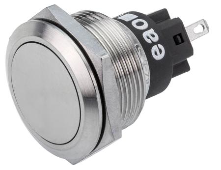 82-6651.1000 EAO 82 Series Push Button Switch, Momentary, Panel Mount, 22.3mm Cutout, SPDT, 240V, IP65, IP67