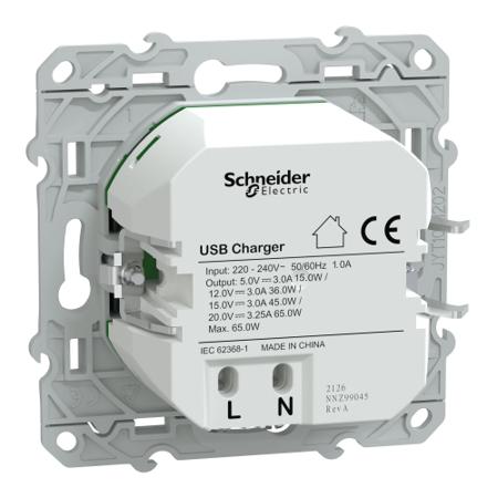 S340406 Schneider Electric Anthracite, 1 Gang, Ovalis C Series
