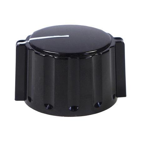 023-3520 Elma 14.5mm Black Potentiometer Knob for 6.35mm Shaft Round Shaft,