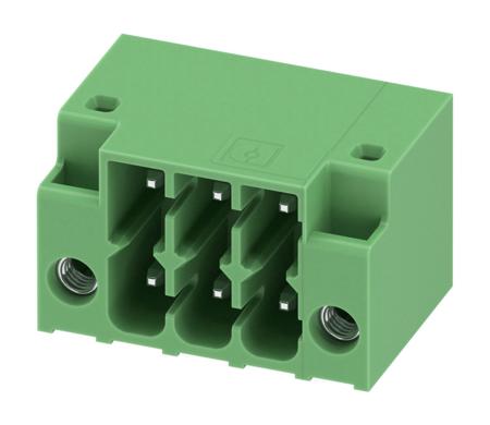 1053866 Phoenix Contact, 3.5mm Pitch, DMC 1.5, 3 Way, Right Angle, Pluggable Terminal Block, Header, Through Hole, Solder