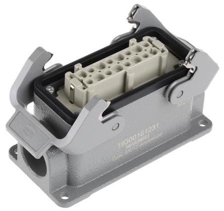 09330162701-19300161231 Han E Series 16 Way Female 16A Connector Kit, includes Housing, Insert