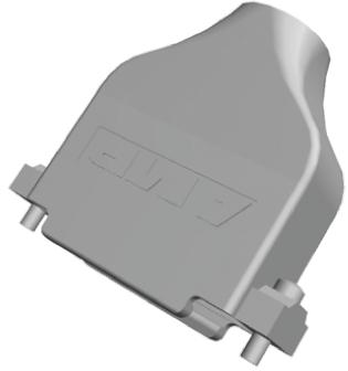 5745173-2 TE Connectivity AMPLIMITE Series Zinc Alloy D-sub Connector Backshell, 25 Way