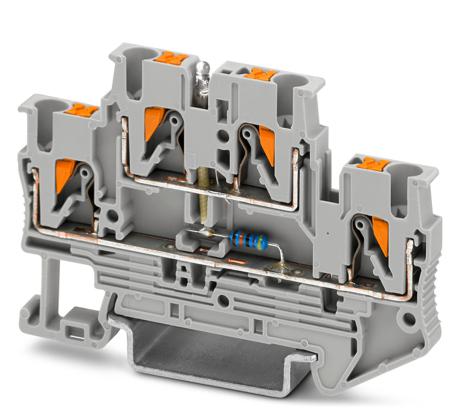 3211472 Phoenix Contact  PTTB 2.5-LA 230 Series Grey, 0.14 → 4mm², Push In Termination