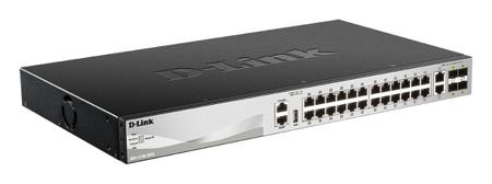 DMS-3130-30TS-B D-Link DMS-3130-30TS/B, Managed 30 Port Managed Switch With PoE