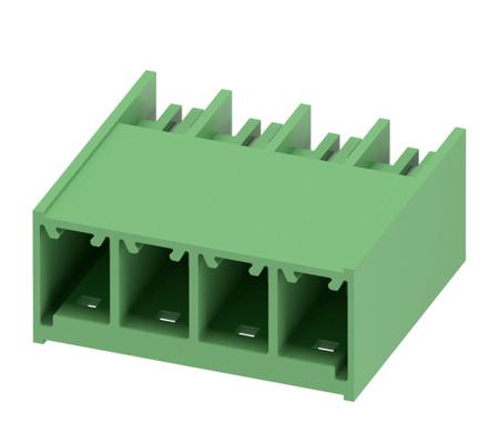1054548 Phoenix Contact, 7.62mm Pitch, PC 6, 4 Way, Pluggable Terminal Block, Header, Plug-In,