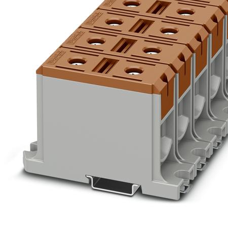 1086503 Phoenix Contact  UBAL Series Brown, 150mm², Single-Level, Screw Termination