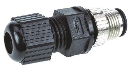 1838275-3 TE Connectivity, 5 Pole Cable Mount M12 Connector, with Male Contacts