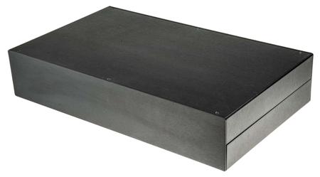 226-139 RS PRO Black Anodised Aluminium Instrument Case, 442 x 254 x 88mm