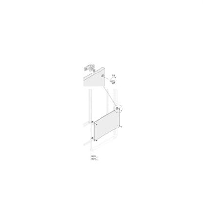 1STQ007474A0000 ABB PPFB Series RAL 7035 Light Grey Pickled Steel Sheet Blind Panel, 790mm H, 335mm W, 10mm L, for Use with PPFB6040