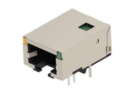 2489084-1 TE Connectivity 24890 Series Female Ethernet Connector, Hole Mount, Cat6a Right Angle 1 Port 8 -Way