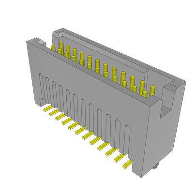 TFC-112-22-L-D-A Samtec TFC Series Vertical Surface Mount PCB Header, 24 Contact(s), 1.27mm Pitch, 2 Row(s), Shrouded