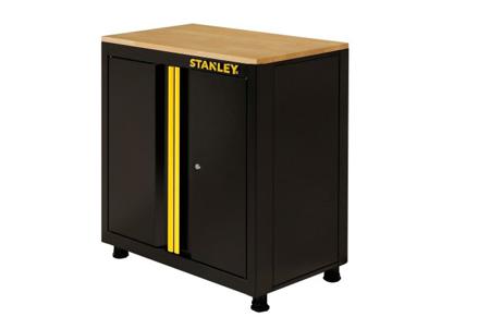 STST97595-1 Stanley 2 Door Steel Floor Standing Storage Cabinet, 87 x 77.5 x 46cm