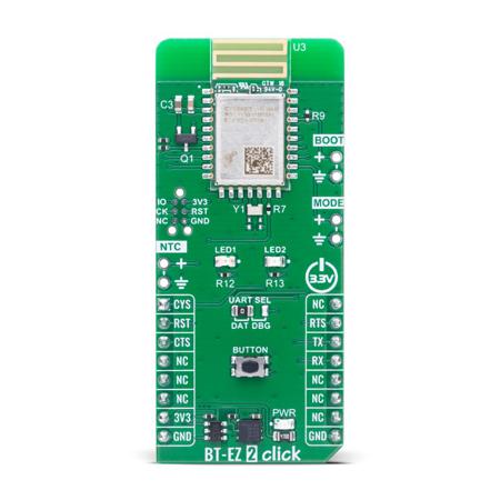 MIKROE-6583 MikroElektronika BT-EZ Click CYW20822-P4TAI040 Click Board for Enabling Developers to Quickly Integrate Wireless