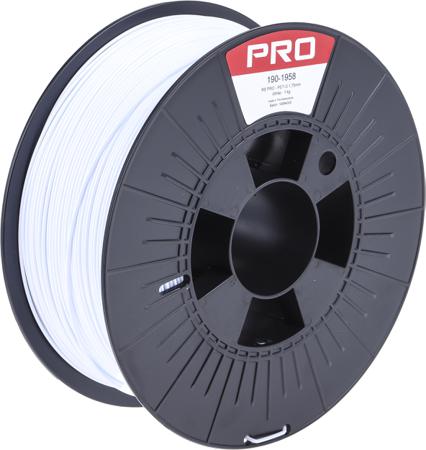 190-1958 RS PRO 1.75mm White PET-G 3D Printer Filament, 1kg