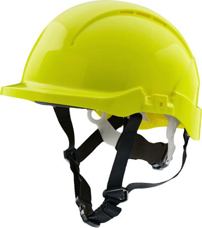 RSP08CHVYRLF RS PRO Yellow Hard Hats with Chin Strap, Adjustable
