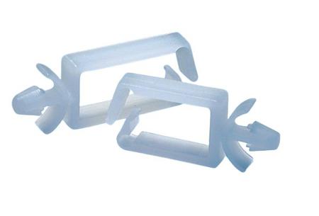 151-75209-WPC20-PA66-NA HellermannTyton Cable Clip Natural Push In Nylon Cable Clip, 11mm Max. Bundle