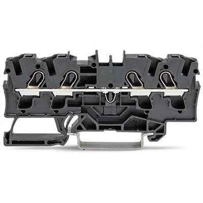 2004-1405 WAGO TOPJOB S Series DIN Rail Terminal Block, 4mm², 1-Level, Push In Termination, ATEX, CSA, IECEx