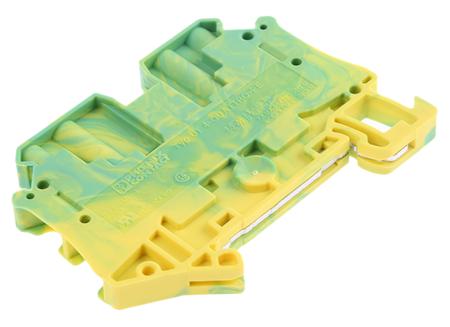 3044597 Phoenix Contact 4-Way UT 4-QUATTRO-PE Earth Terminal Block, 0.14 → 6mm², 26 → 10 AWG Wire, Screw Down,