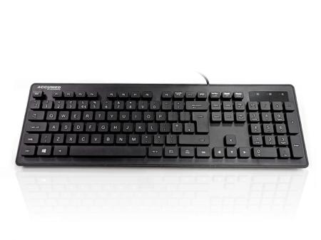 KYB-MED-AQUA-UB Ceratech  Wired USB Medical Keyboard, QWERTY (UK), Black