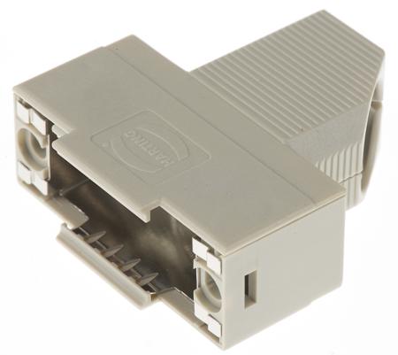 09670150573 HARTING D-sub Series Polymer Right Angle D Sub Backshell, 15 Way, Strain Relief