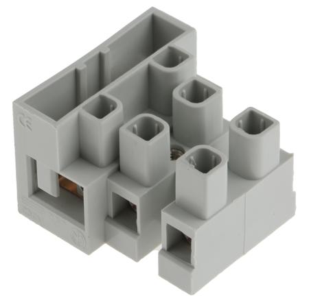CFTBN/3 CAMDENBOSS Fused Terminal Block, 3-Way, 20A, 4 mm² Wire, Screw Down Termination
