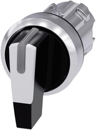 3SU1052-2CM60-0AA0 Siemens SIRIUS ACT 3SU10 Series 3 Position Selector Switch Head, 22mm Cutout, White Handle