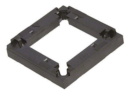 821939-1 TE Connectivity 0.64mm Pitch PLCC Socket, 100 Way, Panel Mount, Tin over Nickel Plated Contacts