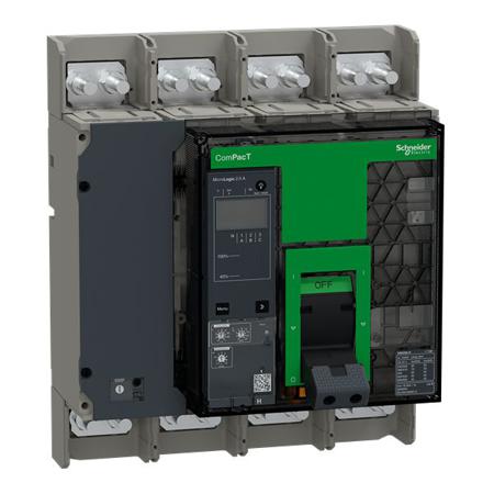 C063H42AFM Schneider Electric, ComPacT MCCB 4P 630A, Breaking Capacity 30 kA, Fixed Mount