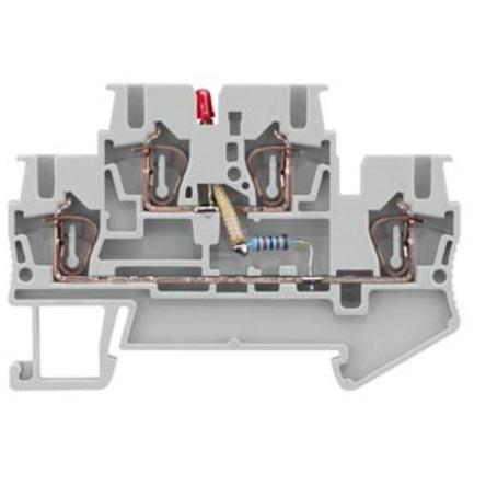 8WH2020-5JF30 Siemens 8WH Series Grey Din Rail Terminal, 2.5mm², 2-Level, Spring Termination