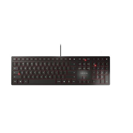 JK-1600EU-2 Cherry KC 6000 SLIM Wired USB Keyboard, QWERTY (US), Black