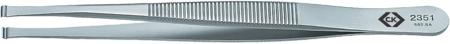 T2351 CK 115 mm, Stainless Steel, Rounded, ESD Tweezer