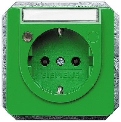 5UB1474 Siemens 5UB14 Green Electrical Socket, 16A, Schuko