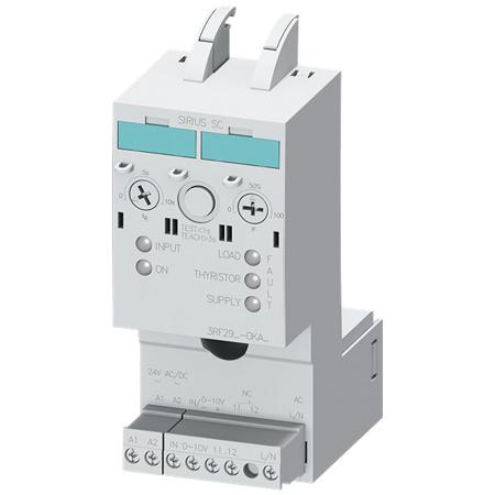 3RF2904-0KA13-0KT0 Siemens 3RF2 Clip On Power Controller, 111.5 x 45 x 69.5mm, 110 → 230 V ac/dc Supply Voltage Controller