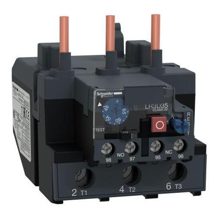 LR3D3559 Schneider Electric Thermal Overload Relay - 1 NO + 1 NC, 48 → 65 A F.L.C, 5 A Contact Rating, TeSys