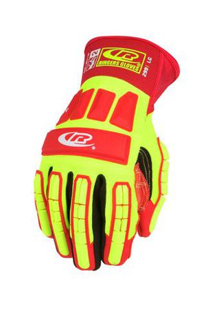 299-09 Ansell Ringers R-299 Red HPPE Cut Resistant, Impact Protection Gloves, Size 9, Thermoplastic Rubber Coating