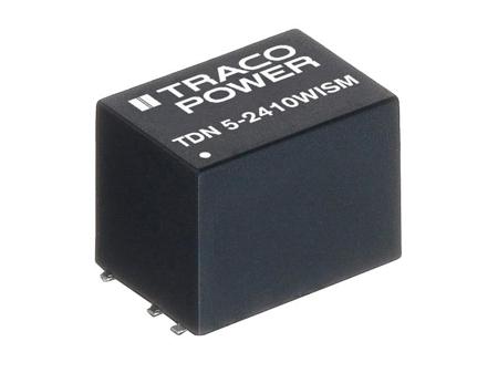 TDN-5-0913WISM TRACOPOWER TDN 5WISM 5W Isolated DC-DC Converter Surface Mount, Vin 4.5 → 13.2 V dc, Vout 15V dc
