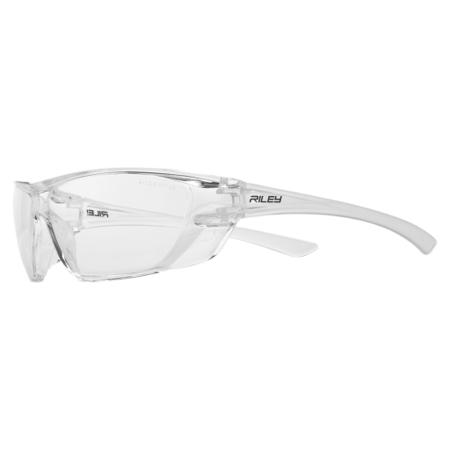 RLY00071 Riley Fresna Anti-Mist UV Safety Spectacles, Clear Polycarbonate Lens, Vented