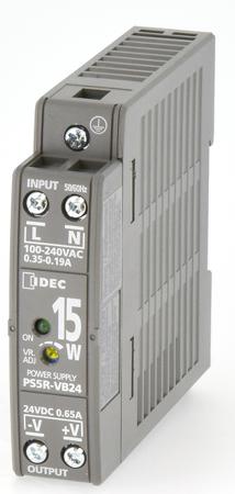 PS5R-VB24 Idec PS5R Switched Mode DIN Rail Power Supply, 85 → 264 V ac / 100 → 370V dc ac, dc Input, 24V dc dc