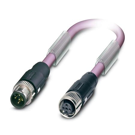 1518300 Phoenix Contact Male 5 way Straight Socket M12 to Female 5 way Straight Socket M12 Bus Cable, 10 m