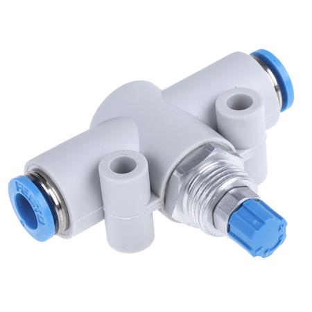 GR-QS-6 Festo GR Series Flow Controller, 6mm Tube Inlet Port x 6mm Tube Outlet Port