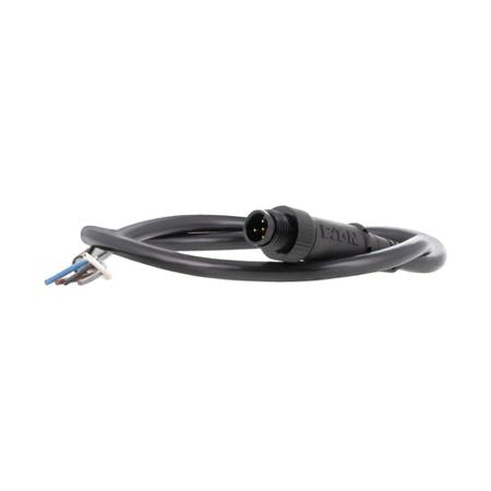 174772-SWD4-M6LR5-S Eaton Straight Male M12 to Cable, 600mm