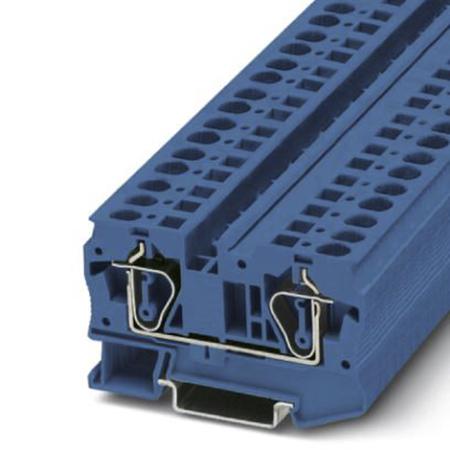 3031490 Phoenix Contact  ST 6 BU Series Blue, 0.2 → 10mm², Single-Level, Spring Clamp Termination