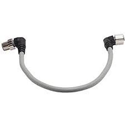 EXA1-AC1 SMC Right Angle Male 4 way M12 to Right Angle Female 5 way M12 Sensor Actuator Cable, 320mm