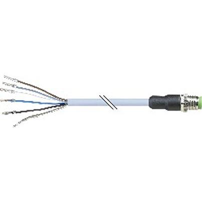 X67CA0A41-0050 B&R Straight Male 5 way M12 to Unterminated Actuator/Sensor Cable, 5m