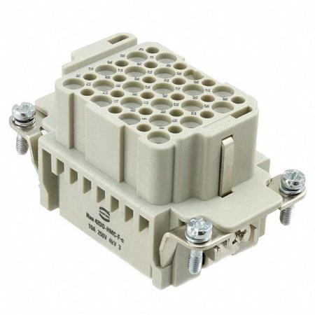 09162423101 HARTING Heavy Duty Power Connector Insert, 10A, Female, Han DD HMC Series, 42 Contacts