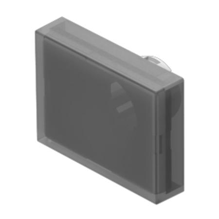 61-9681.1 Indicator Lens Rectangle Style, Black, 24 Long