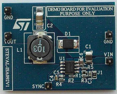 STEVAL-ISA092V1 STMicroelectronics Demonstration Board Power Management for L7980 for Step-Down Switching Regulator